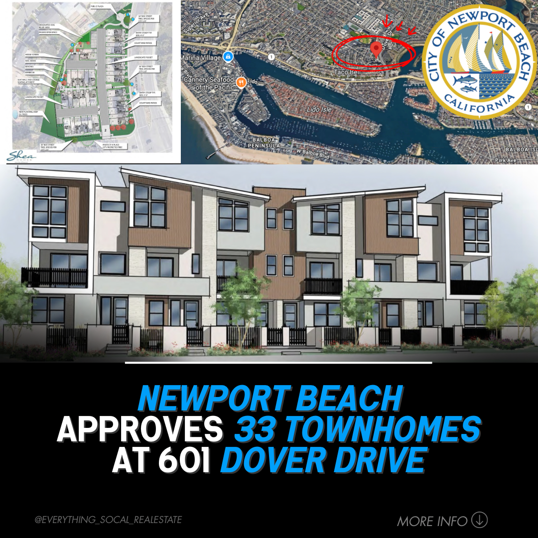 Newport Beach Approves 33 Townhomes in Cliff Haven (Dover Project Update)