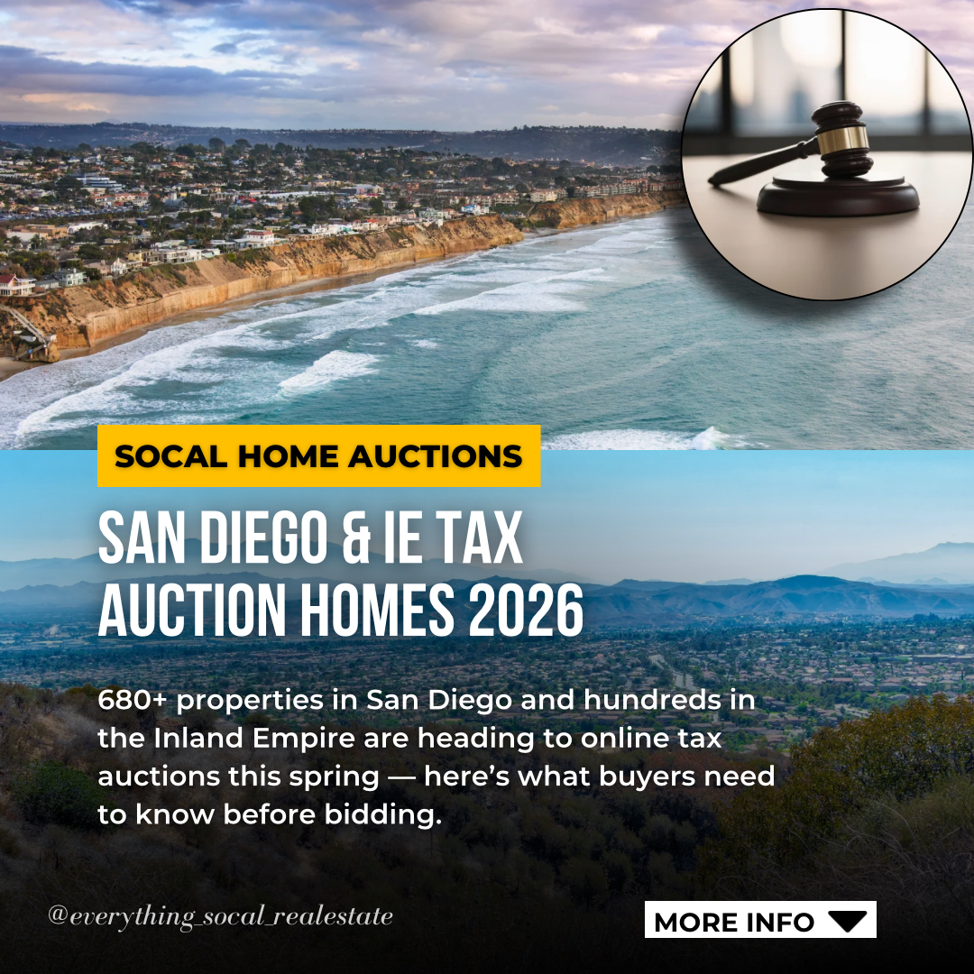 San Diego & Inland Empire Auction Homes (What to Know)