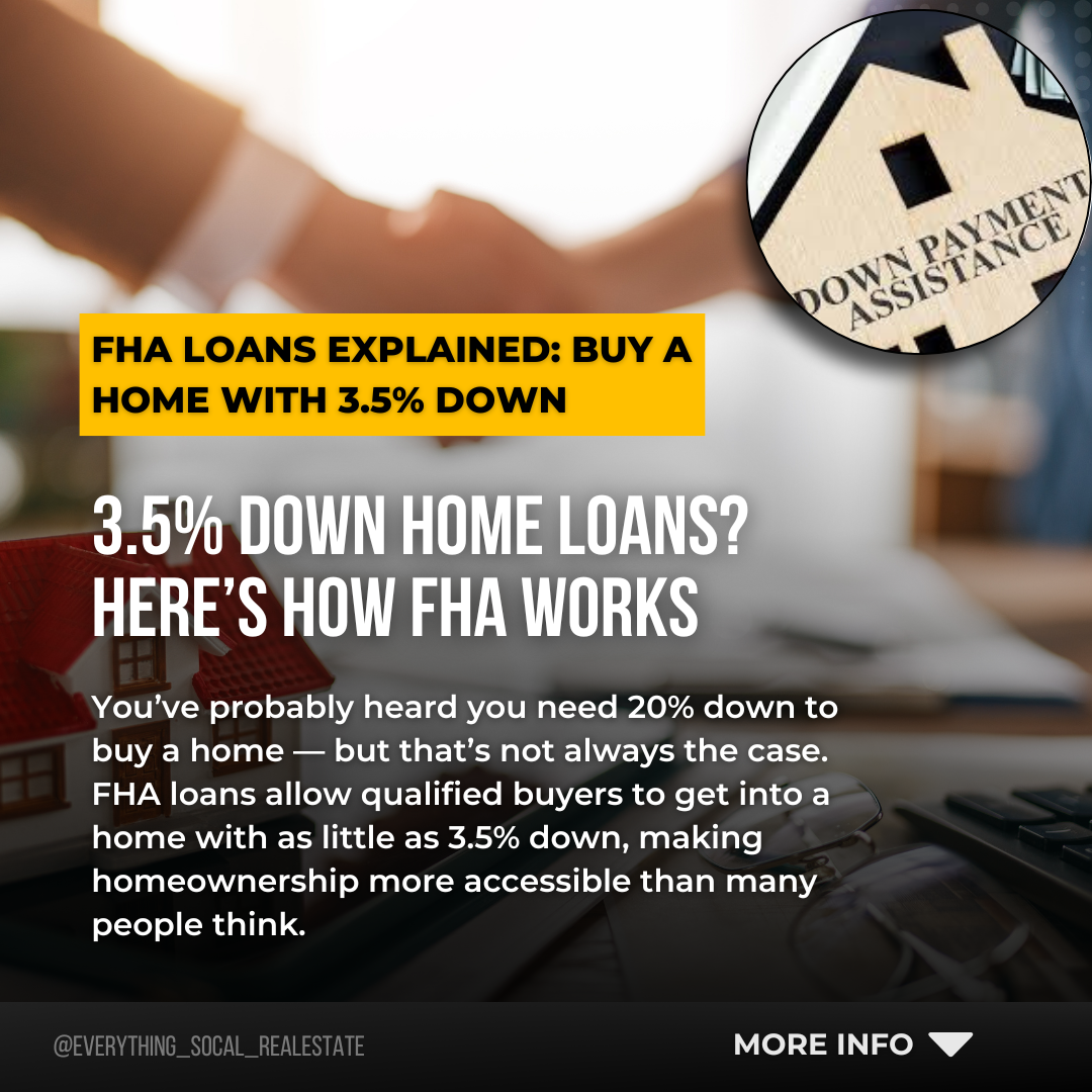 🏡 FHA Loans: You Don’t Need 20% Down to Buy a Home
