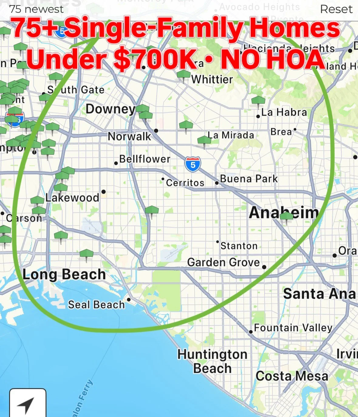75+ Single-Family Homes Under $700K • NO HOA
