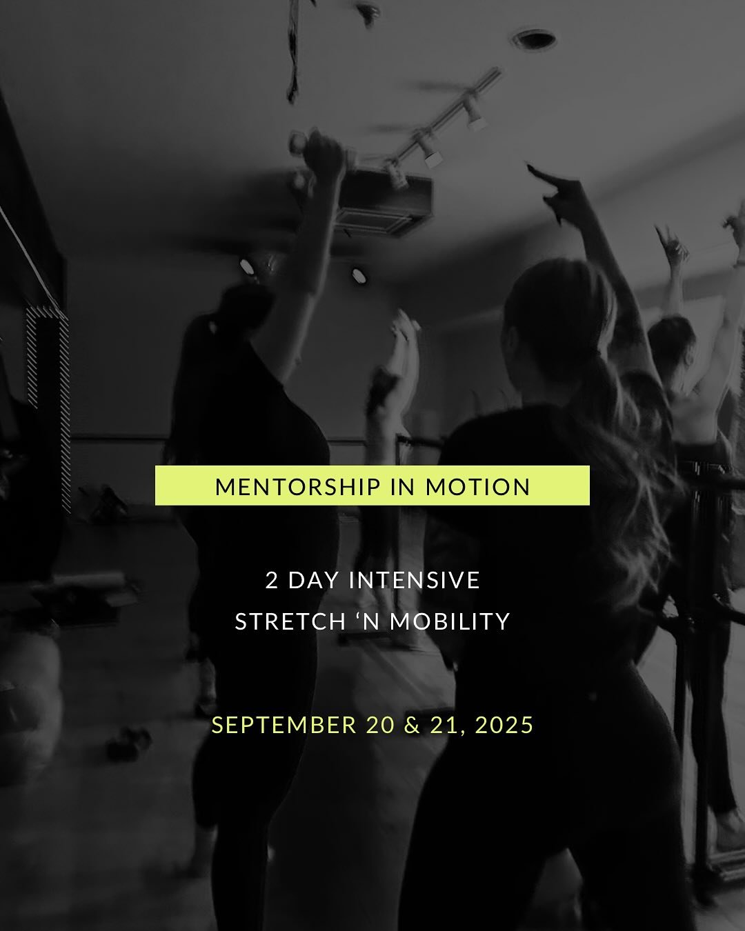DEETS = DROPPED
Sign up, show up, and stretch it out 🔥

Spots are officially open for the Stretch &lsquo;n Mobility intensive! 

Questions? Send us a DM!
Wanna sign up? Email info@hustlenflowyyc.com to officially reserve your spot, or keep an eye on