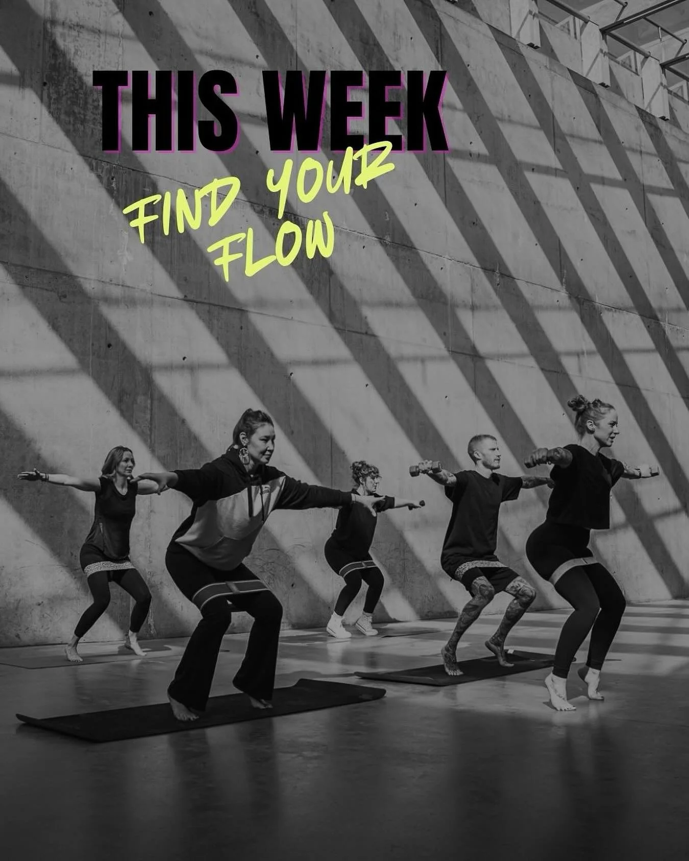 Find Your Flow;

Catch me on the mat, the bag, and the barre &mdash; different formats, same energy. 🖤

Monday
▫️ Raise the Barre &mdash; 8:30am &amp; 9:30am @harmony_chestermere 
▫️ Heavy Bag Express &mdash; 12pm @rmblmahogany 

Tuesday
▫️ Bootcamp