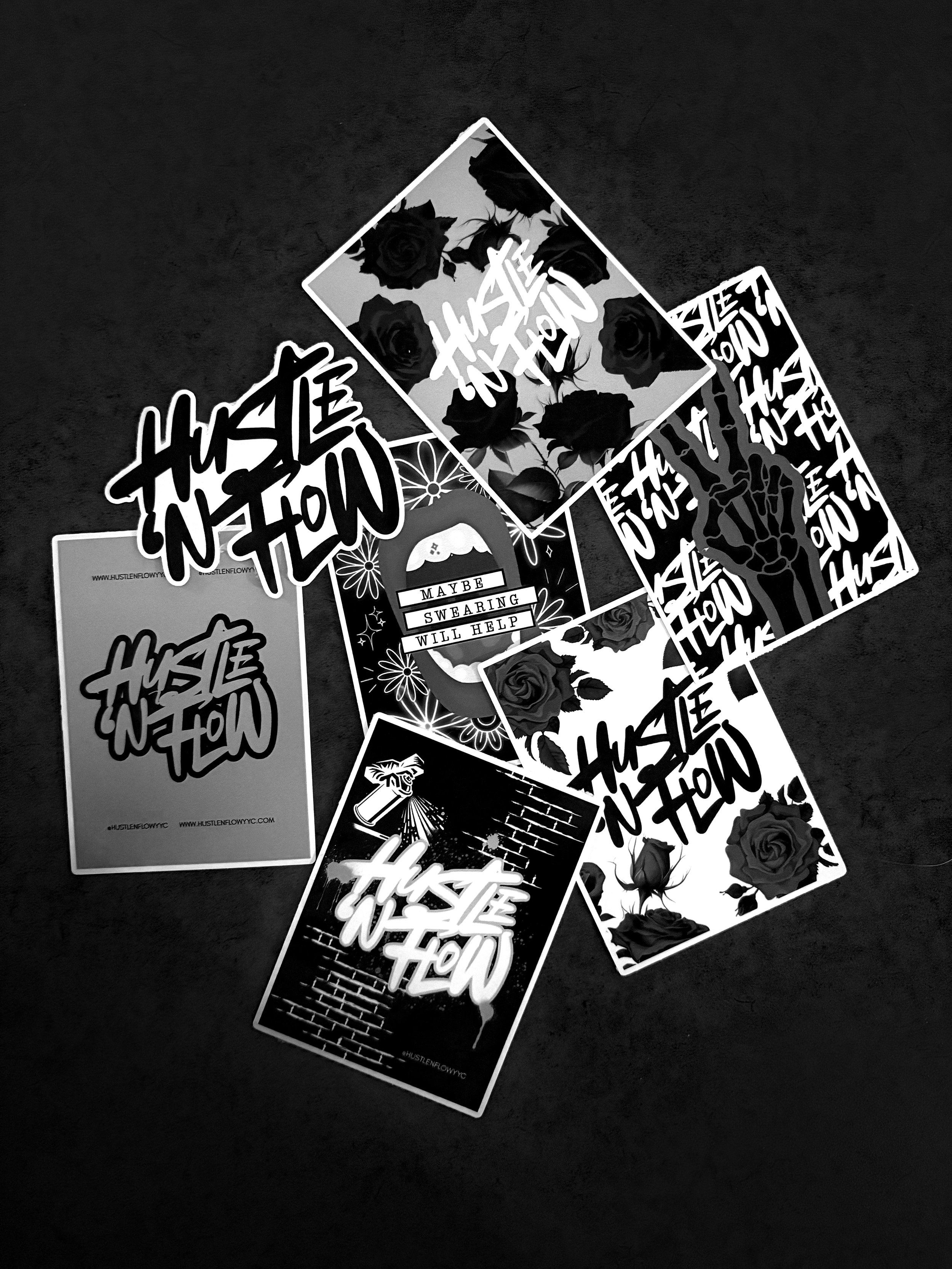 HUSTLE’N FLOW VINYL STICKERS
