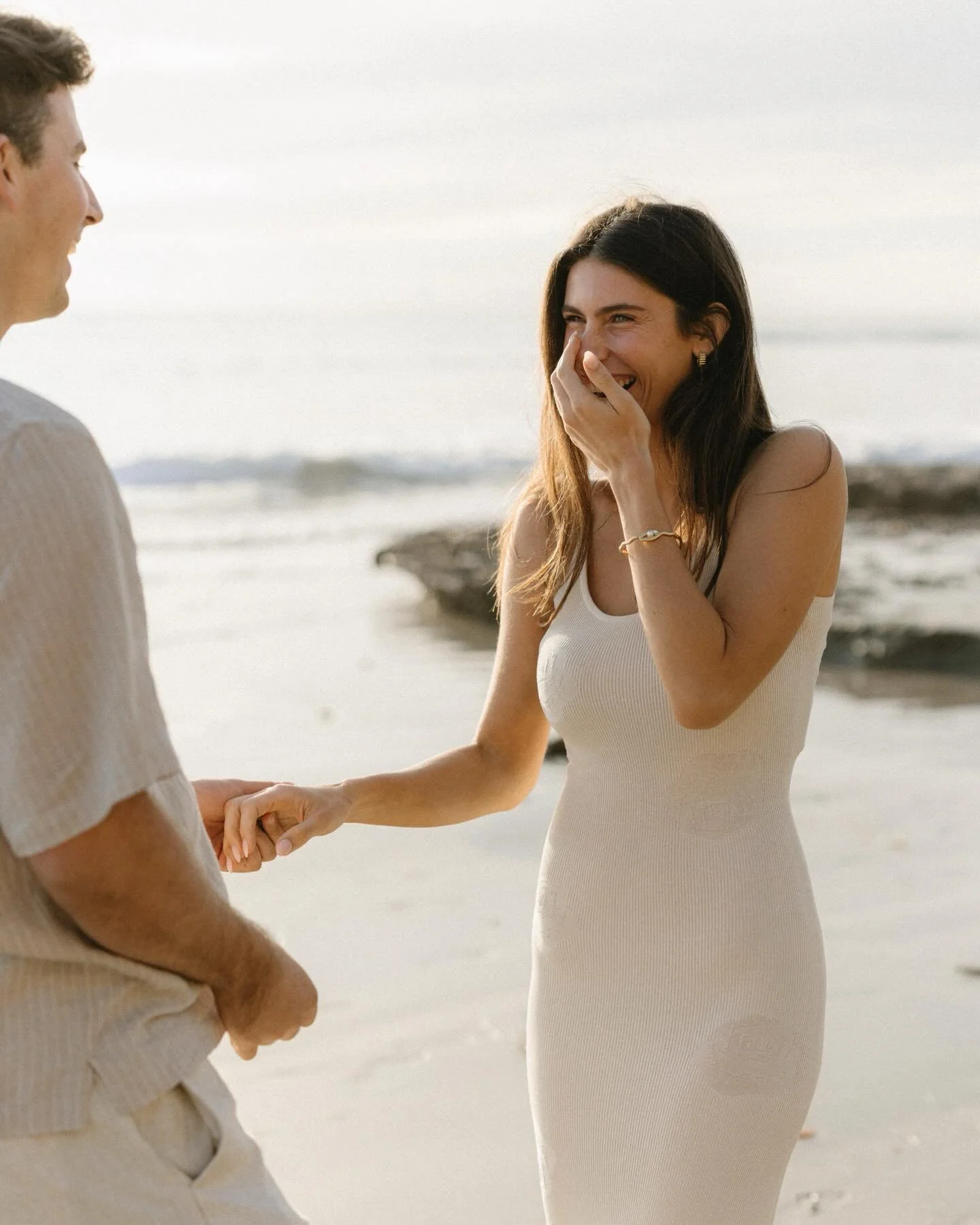 A few loved-up favorites from Domenique &amp; Michael&rsquo;s proposal in Encinitas 🤍

Michael set it up as a skincare shoot so Domenique and I were &ldquo;working&rdquo; together&hellip; and then he completely surprised her and proposed.

. 
.
.

#