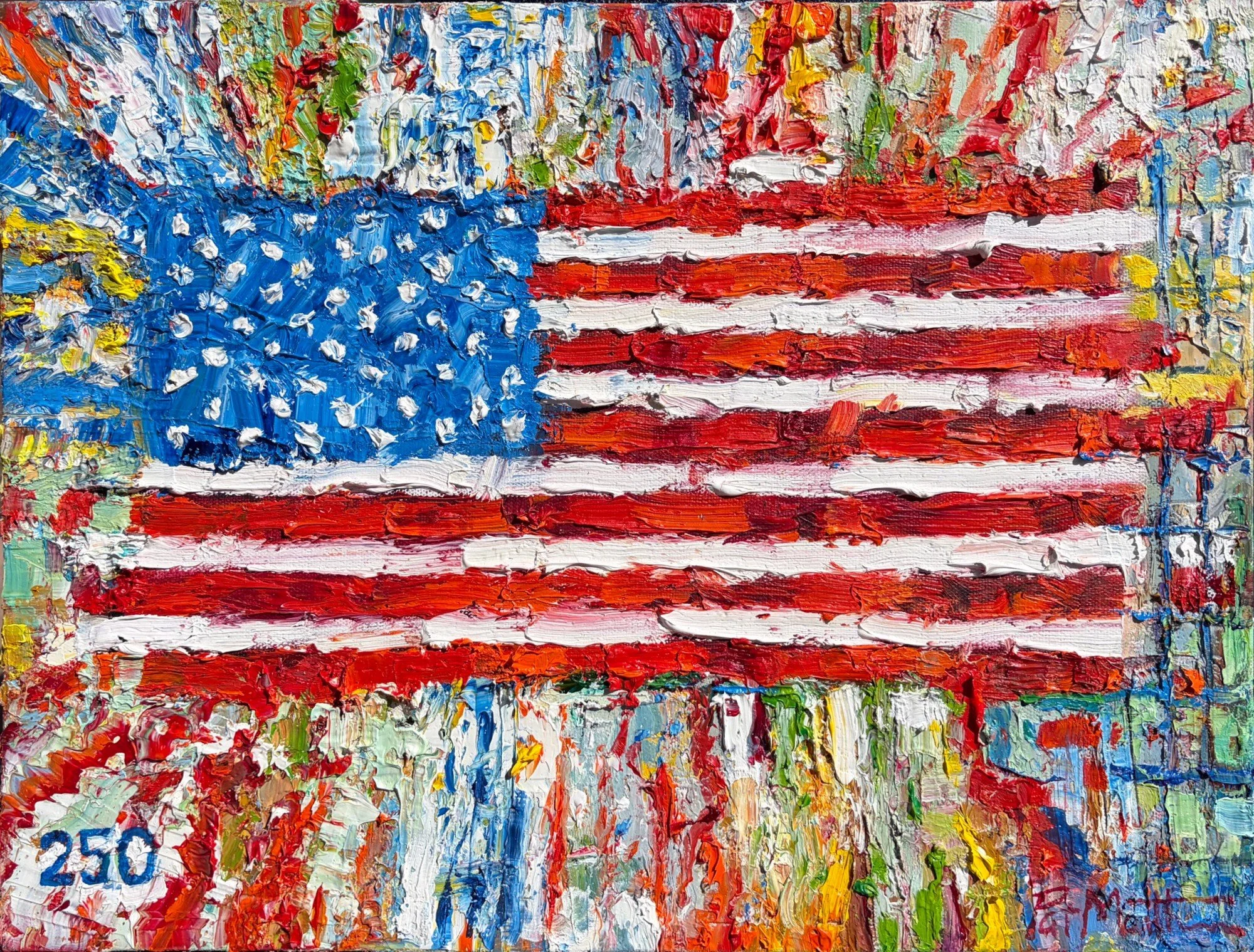 Celebrating America's 250th ( 14" x 18" ) $1,875.00