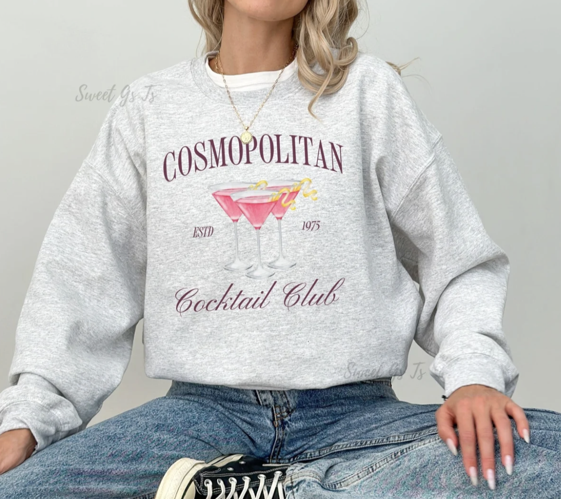 Cosmopolitan Cocktail Club Sweatshirt, $34