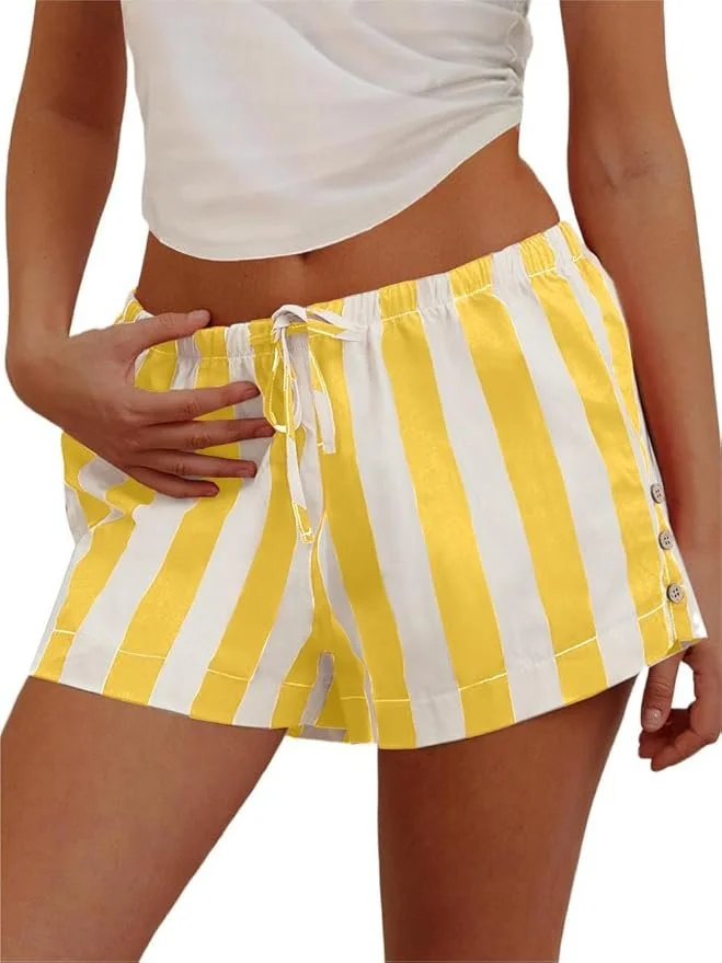 Yellow Stripe Boxer Shorts, $16