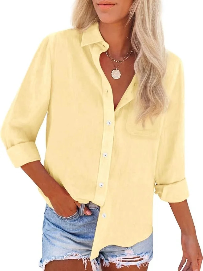 Yellow Button Down Shirt, $29