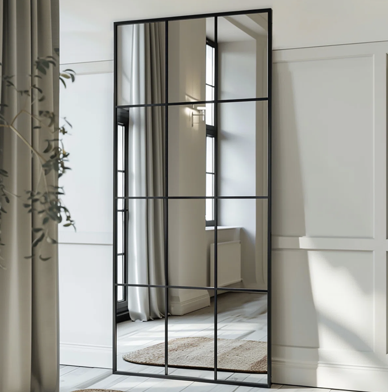 Aluminum Rectangle Wall Mirror, $206