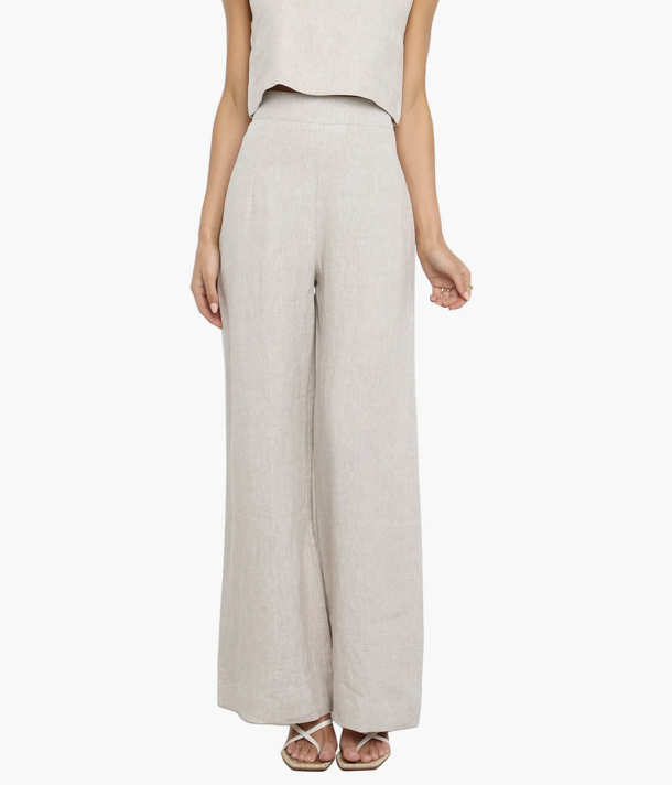 Devlin Linen Wide Leg Pants