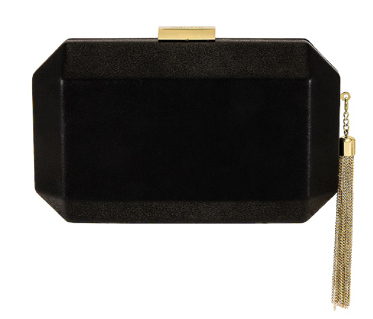 Lia Facetted Clutch w Tassle, $95