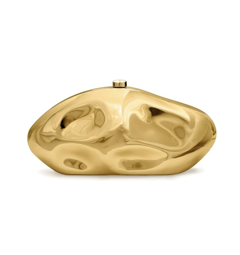 Gold Oval Clutch, $79