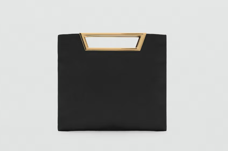 Handbag With Metal Handle, $89