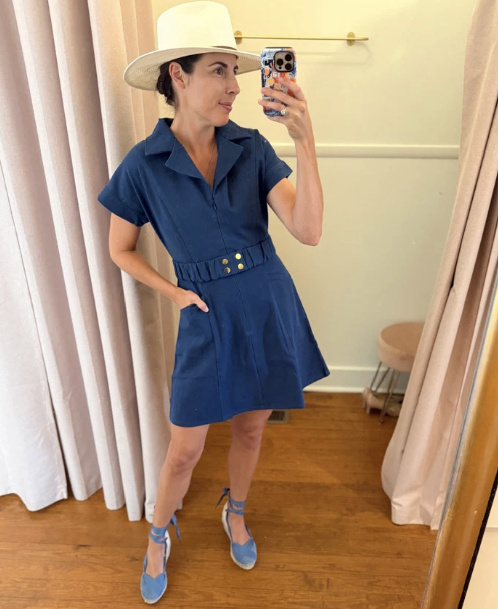 Izzy Navy Dress, $288