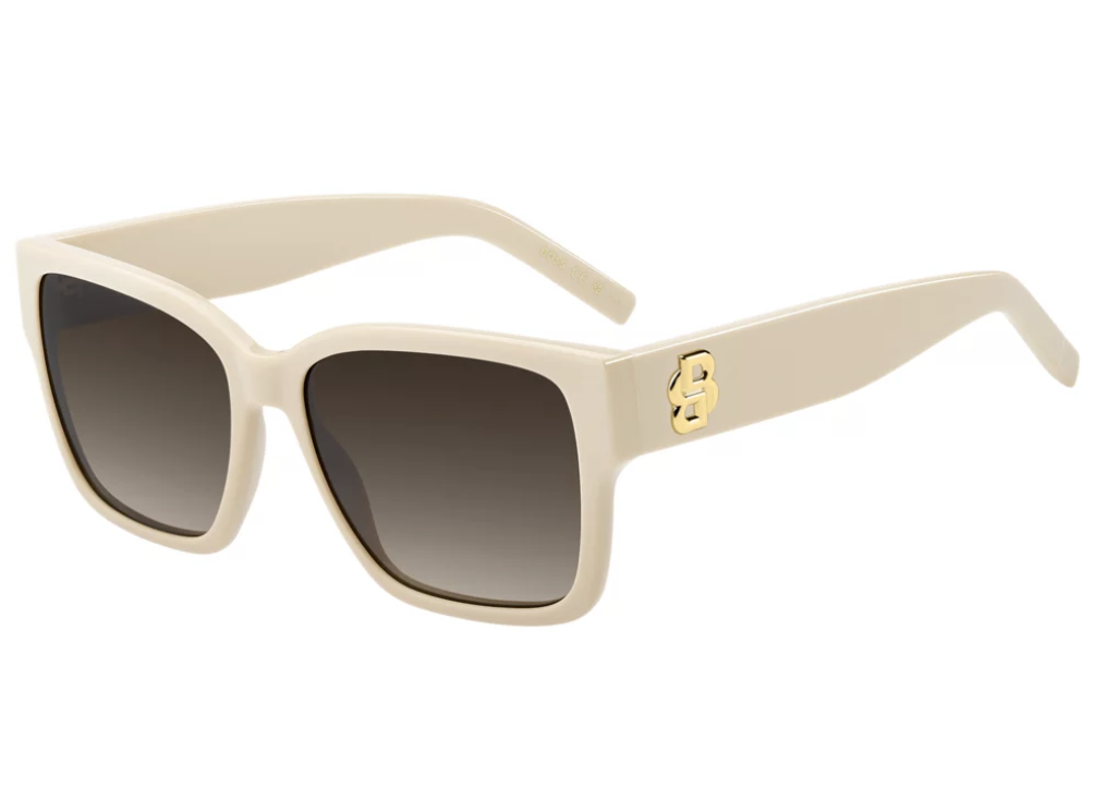 Beige-Acetate Sunglasses With Double B Monogram
