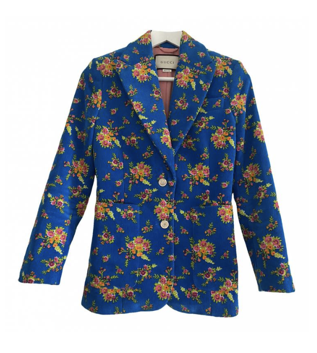 Floral Blue Blazer