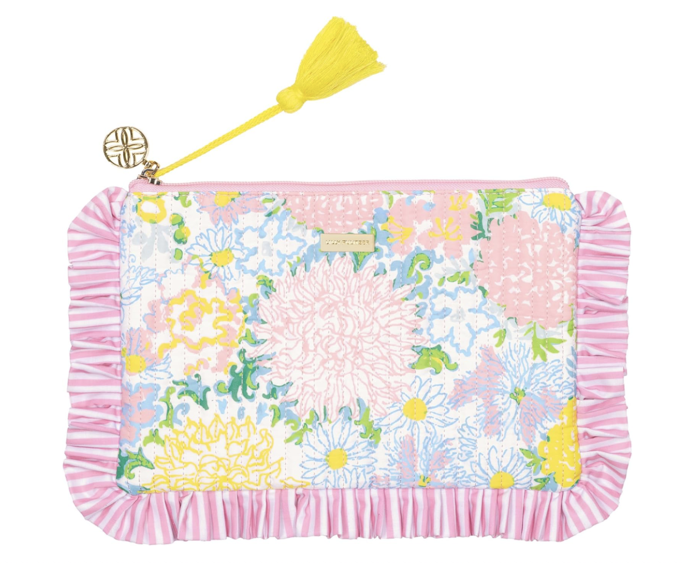 Lilly Pulitzer Ruffle Zipper Pouch, $34