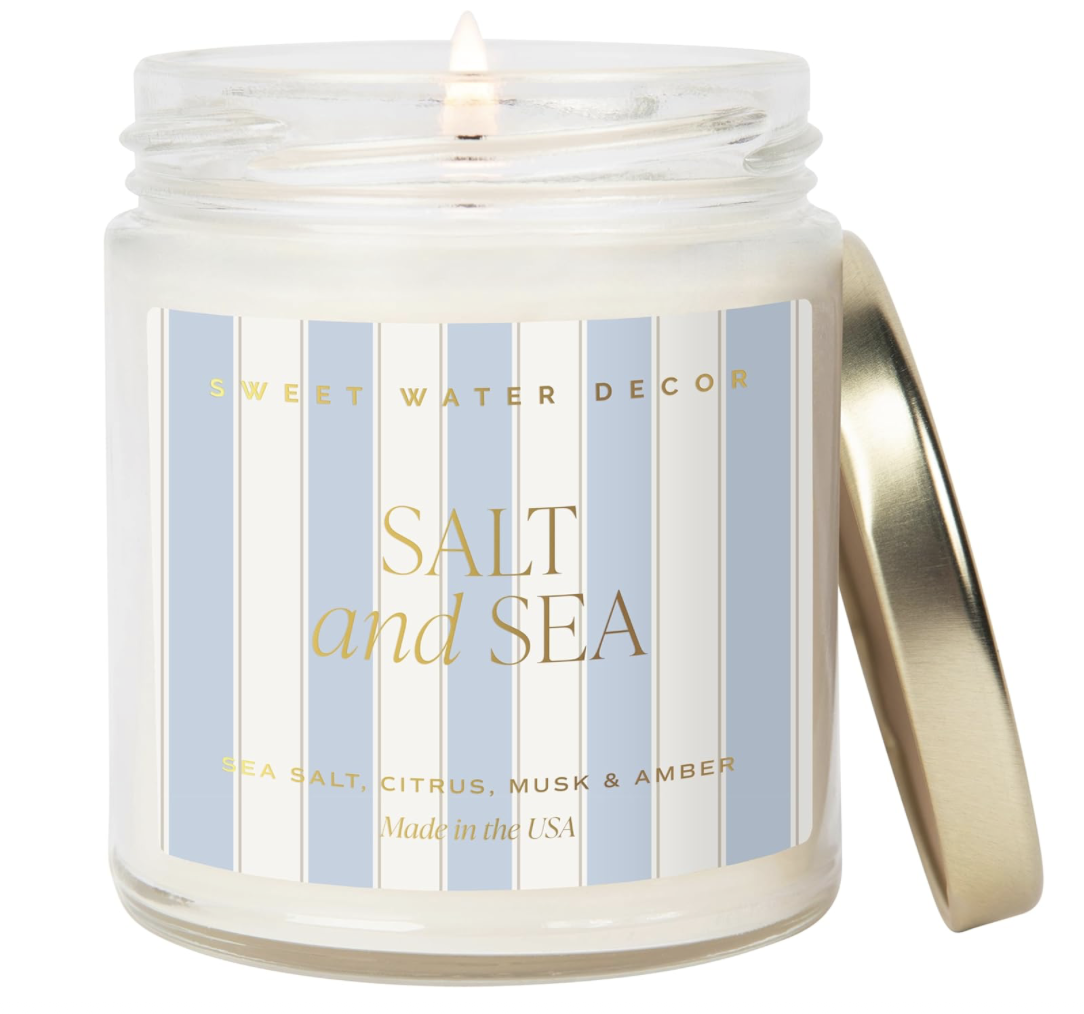 Salt and Sea Candle, $19