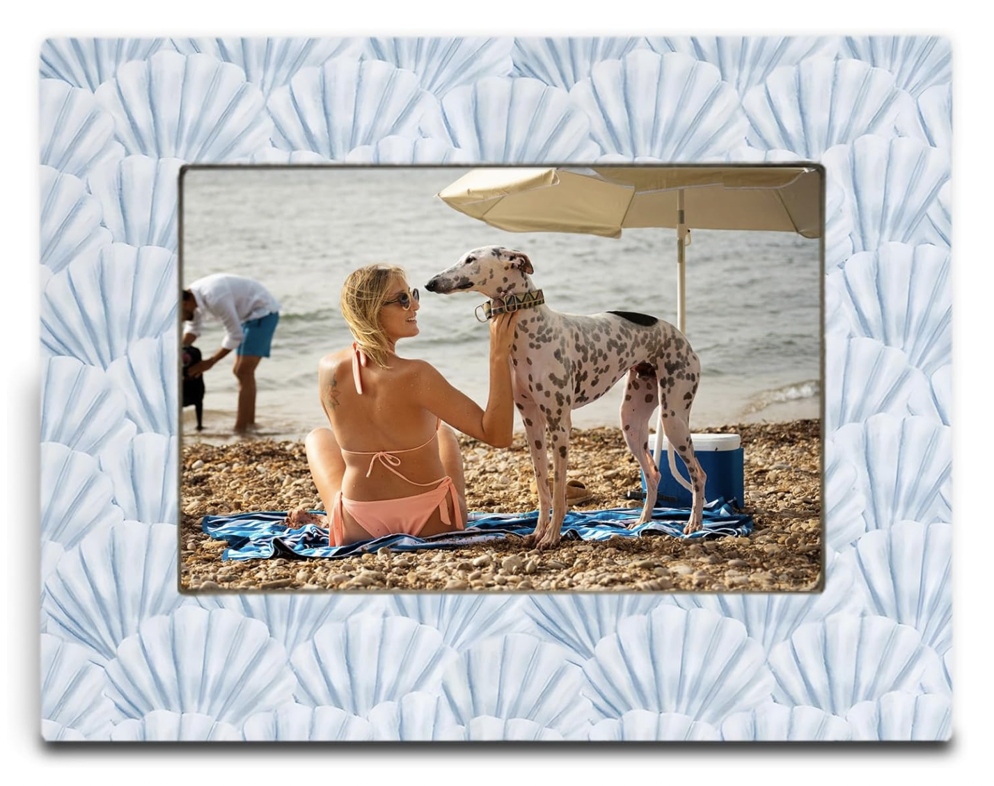 Blue Seashell Frame, $16