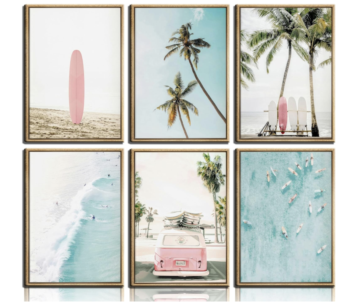 Surf Seaside Art Prints (6), $13