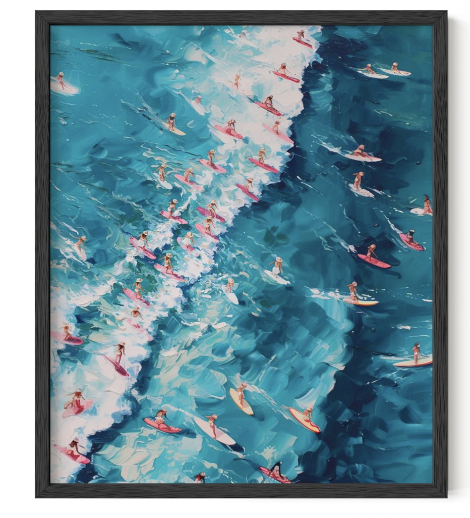 Beach Girls Wall Art Print, $8