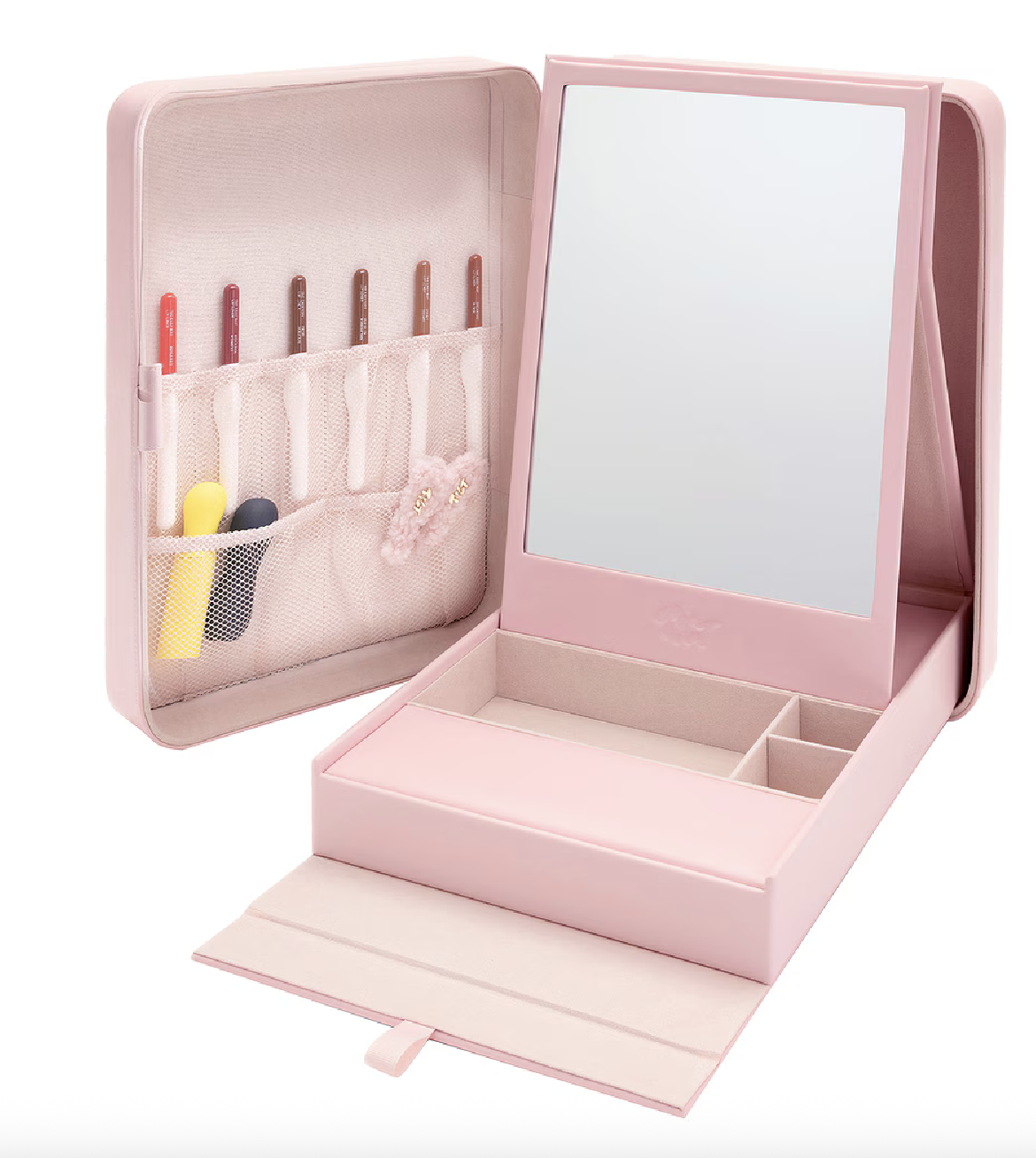 The Steddie Tilt-Up Vanity + Case