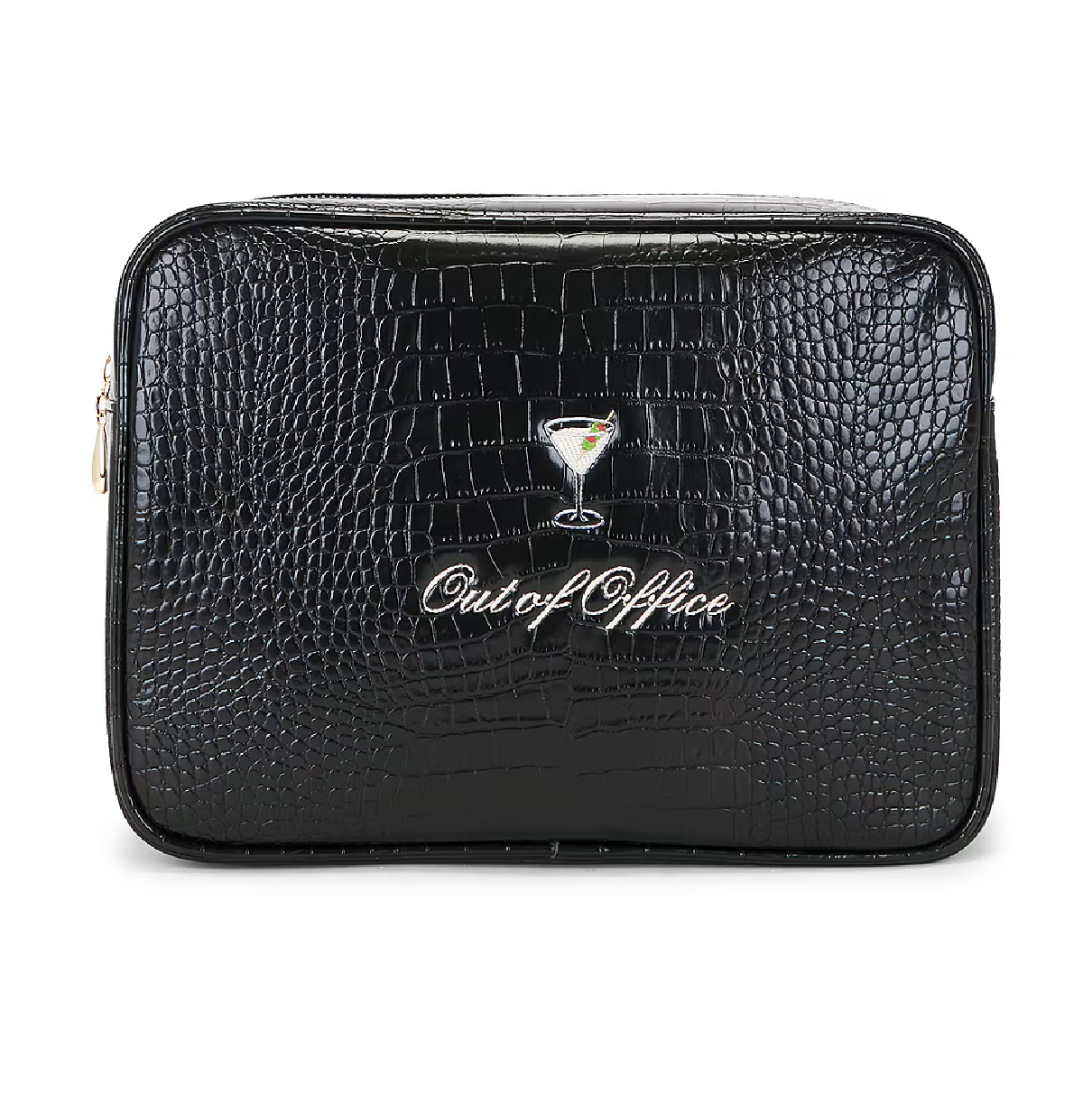 Out Of Office Martini Croc Pouch