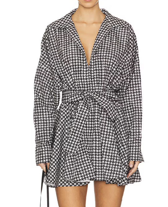 Oversized Shirt Flared Mini Dress, $185
