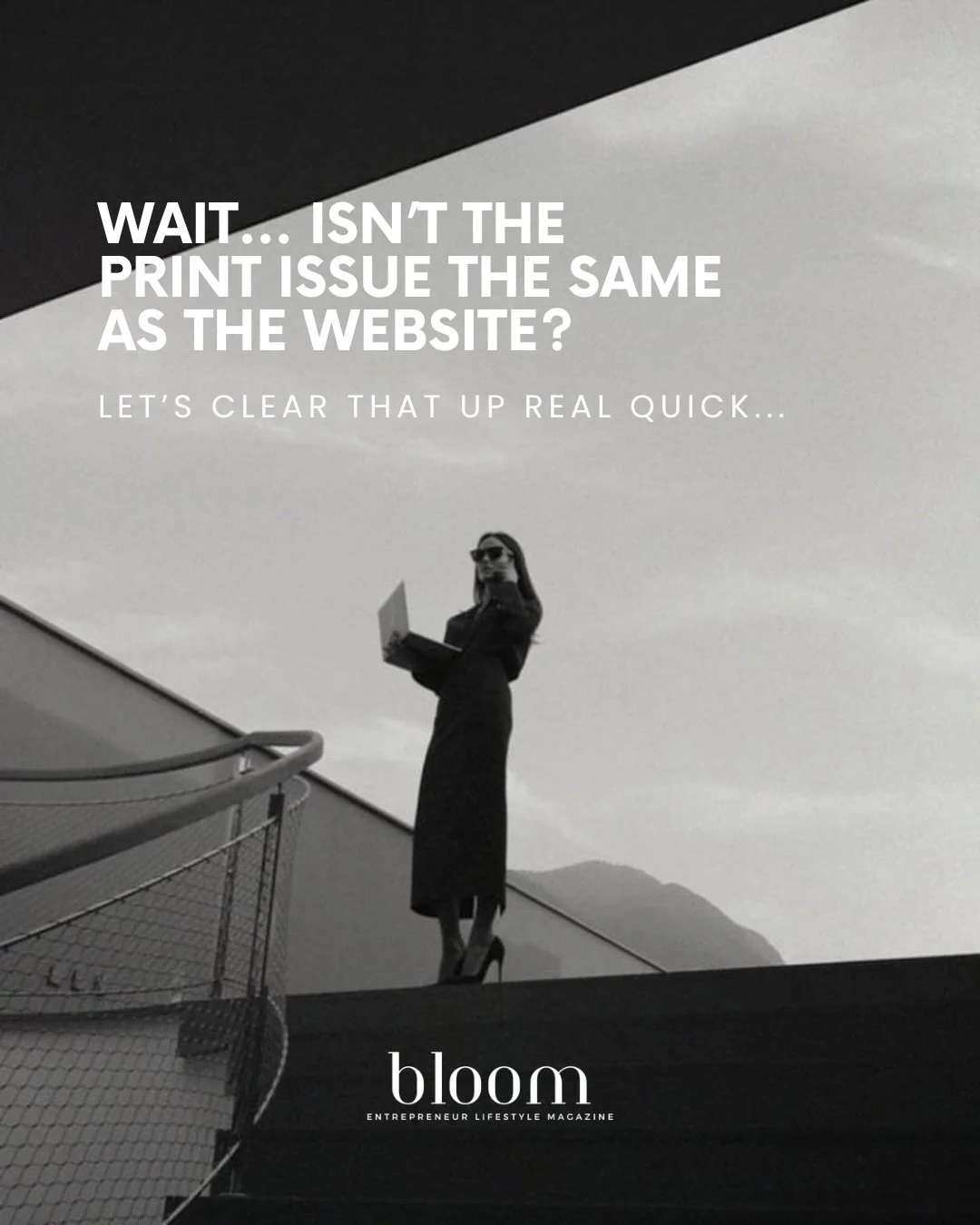 You don&rsquo;t need the print issue to enjoy Bloom. 
BUT if you want the full experience&hellip; You Do.

The website is where we show up regularly. The print issues are where we go deeper, more intentional, more curated. Even more transformative. I