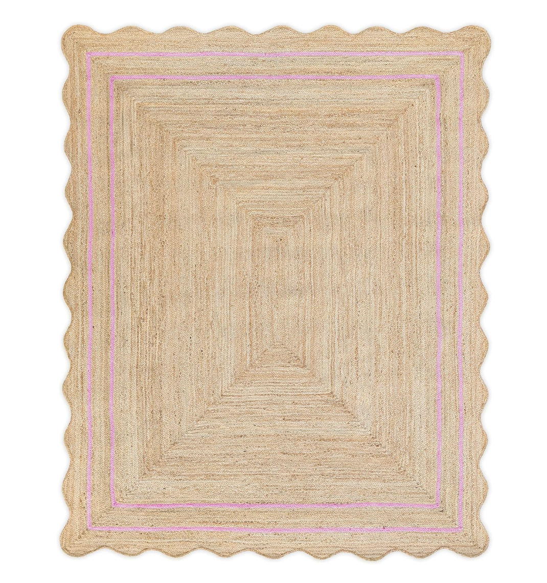 Natural Jute Pink Rug, $129