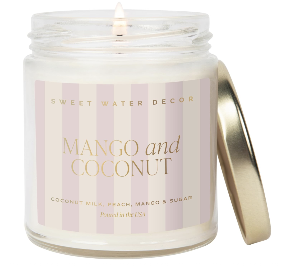 Mango and Coconut Candle, $19