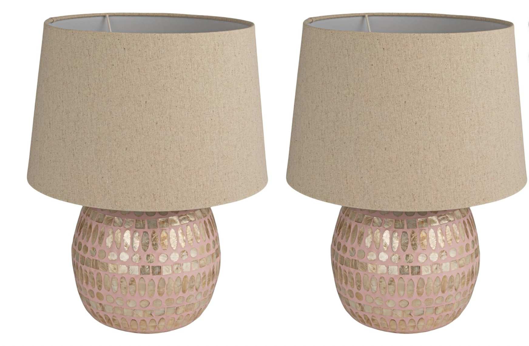 Monochromatic Pink Lamp Set, $196