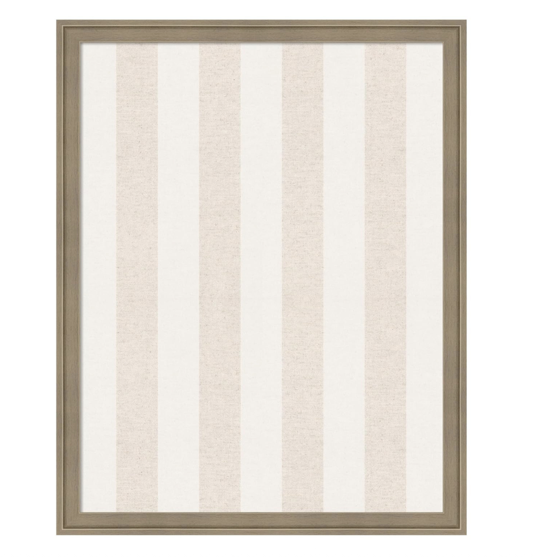 Pink Linen Stripe Pinboard, $100