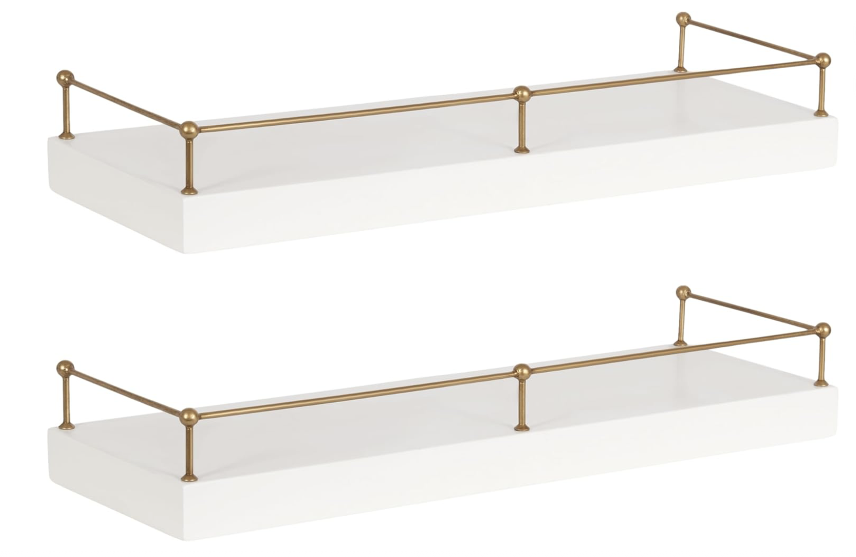 White Floating Shelves, $139