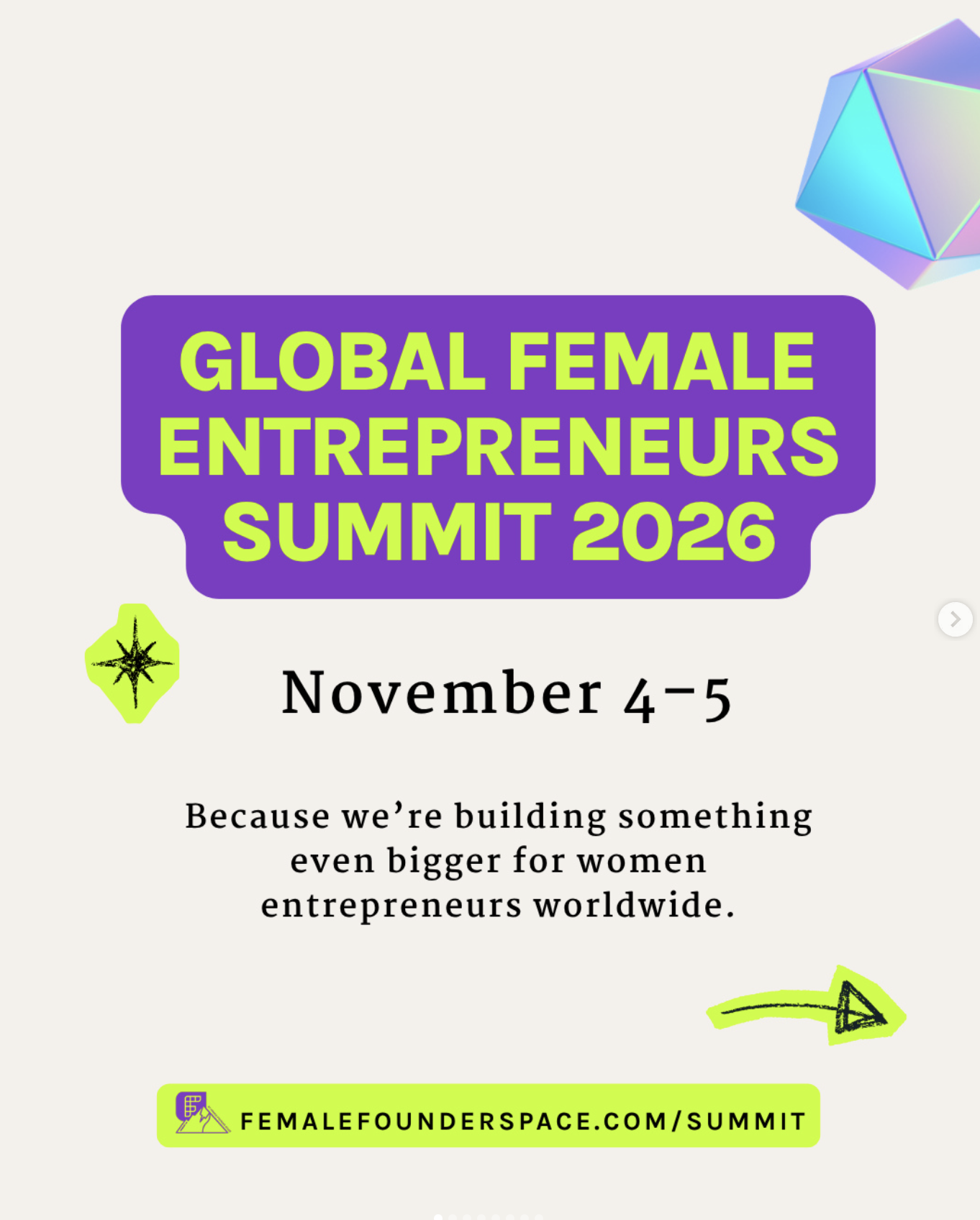 Global Female Entrepreneurs Summit 2026 - November 4 - 5, 2026 - Virtual