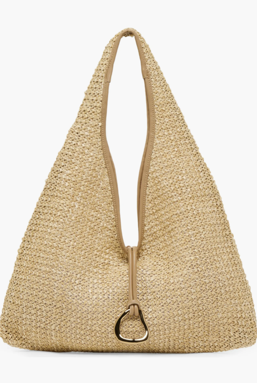 Missie Raffia Shoulder Bag, $138