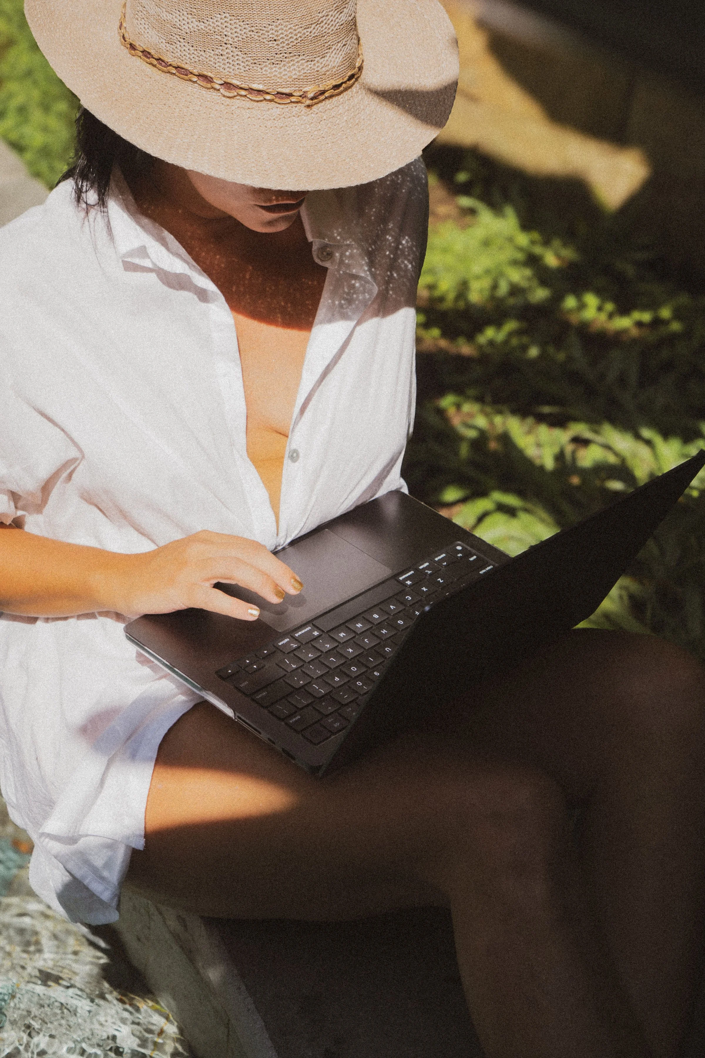 remote work woman