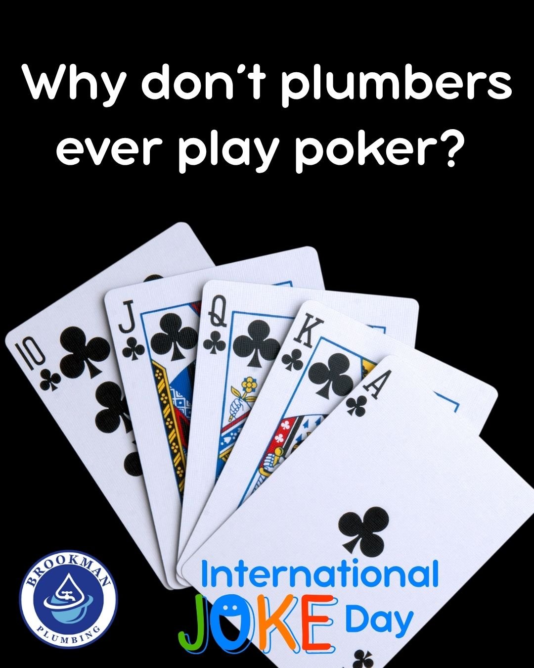👉 Too many flushes. 😎&spades;️&clubs;️

Just a little plumbing humor to keep things flowing!
(But when you&rsquo;ve got real flush issues&hellip; you know who to call. 😉)

#InternationalJokeDay #PlumbingHumor #BrookmanPlumbing #TooManyFlushes #Dad