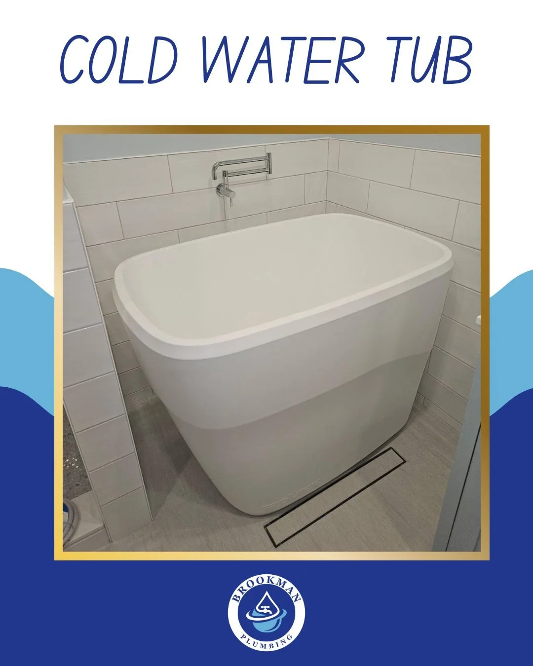Thinking about adding a cold plunge at home? ❄️

This sleek cold-water tub was recently installed for a homeowner who wanted all the wellness benefits right in their bathroom &mdash; reduced inflammation, faster recovery, and a refreshing boost of en