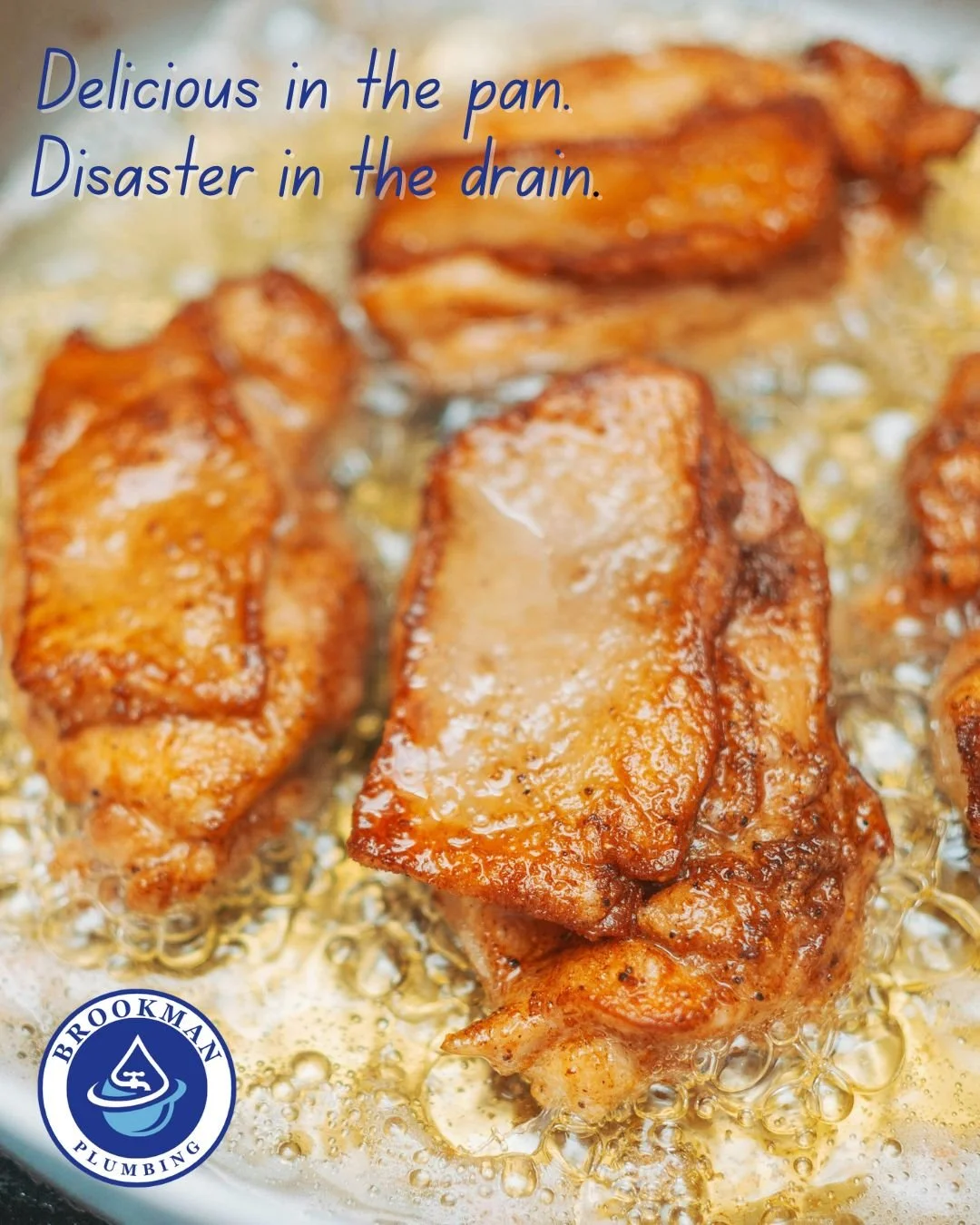 Cooking grease, food scraps, and heavier-than-usual use can take a toll on your drains and sewer lines&mdash;especially this time of year. 

Scrape into the trash and keep your plumbing flowing into the New Year. 🎉 

#BrookmanPlumbing #HolidayHostin