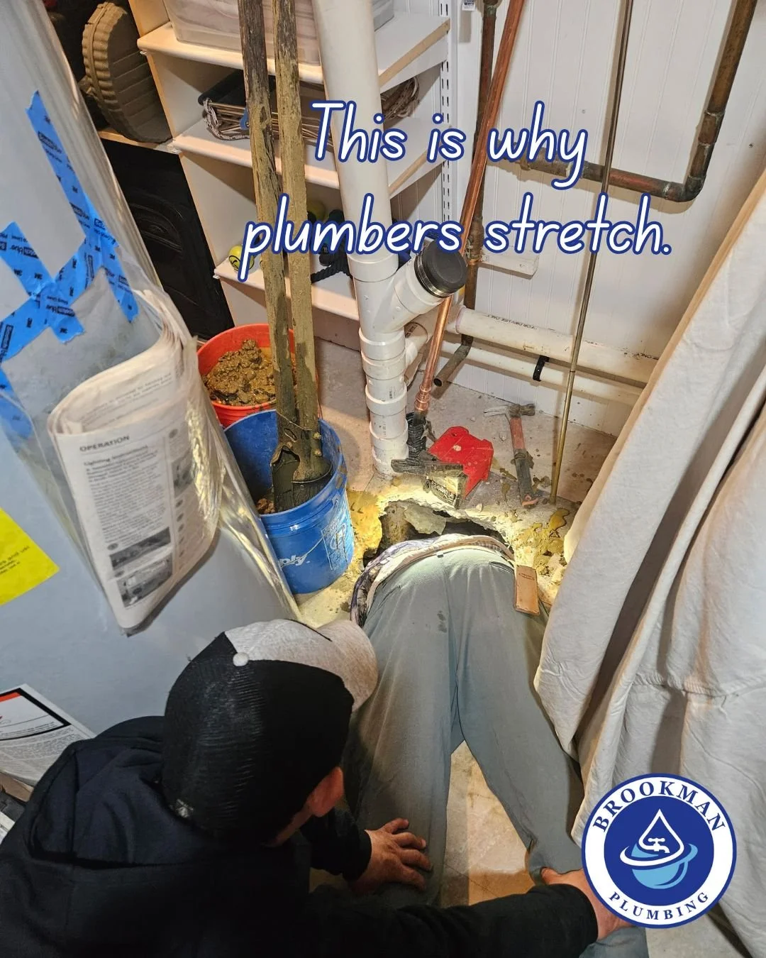 When the plumbing job says &ldquo;tight space&rdquo; and it means VERY tight space 😅🔧

This is what dedication looks like&mdash;literally getting down in the trenches to get the job done right. Not glamorous, but always worth it when your plumbing 