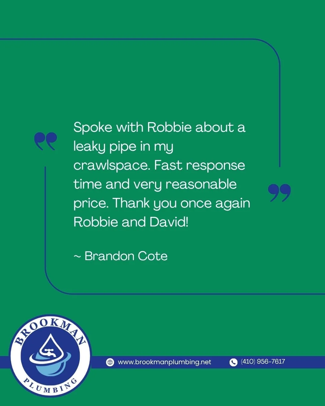 ⭐ Reviews like this say it all.

Thank you, Brandon, for taking the time to share your experience. Fast response and fair pricing are exactly what we strive to deliver every day.

If we&rsquo;ve worked on your plumbing recently, we&rsquo;d love to he