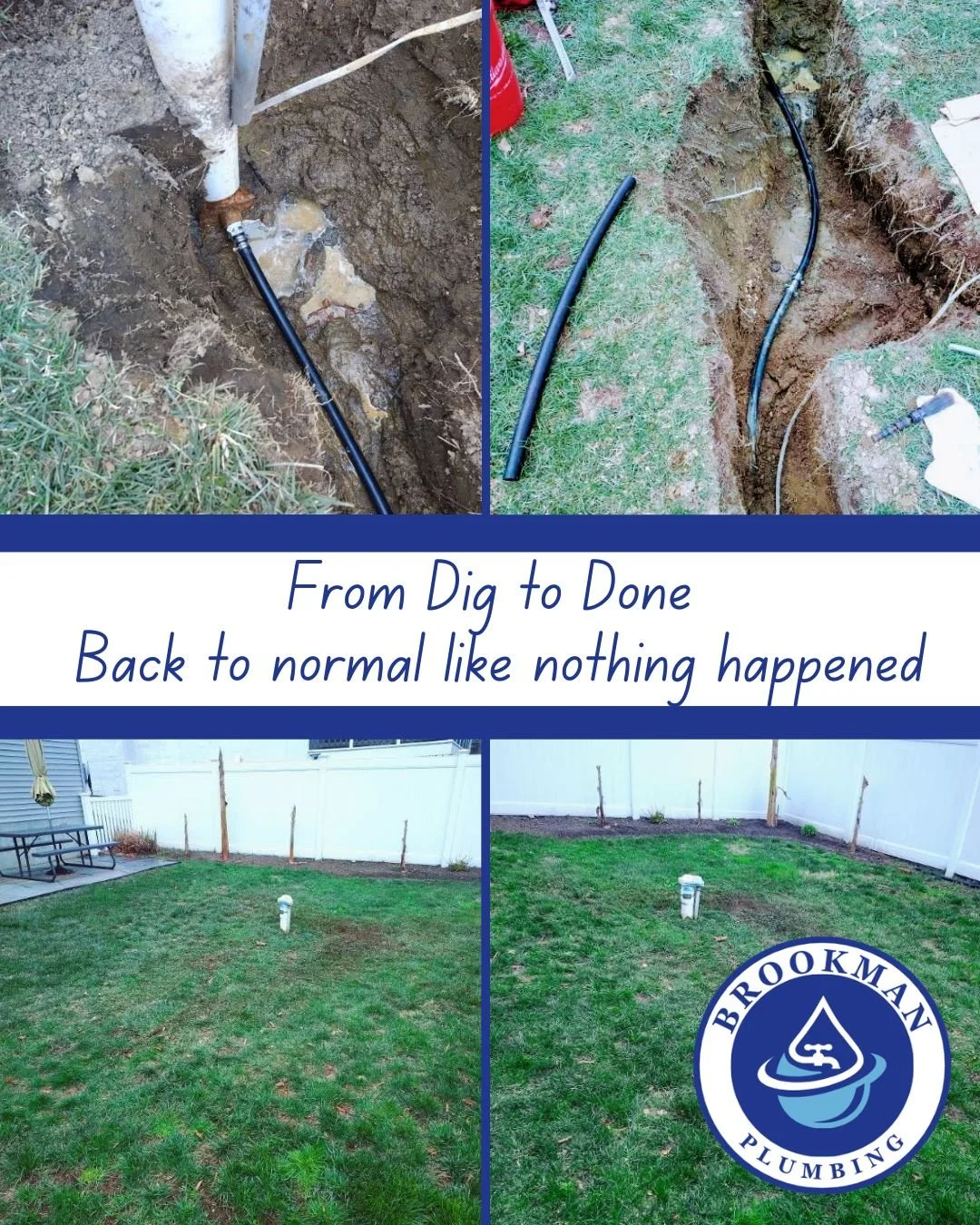 A well line issue usually means digging up your yard&hellip; but it doesn&rsquo;t have to stay that way.

We repaired the line, got everything back in place, and left it looking like we were never there.

That&rsquo;s how it should be done.

📞 Reach