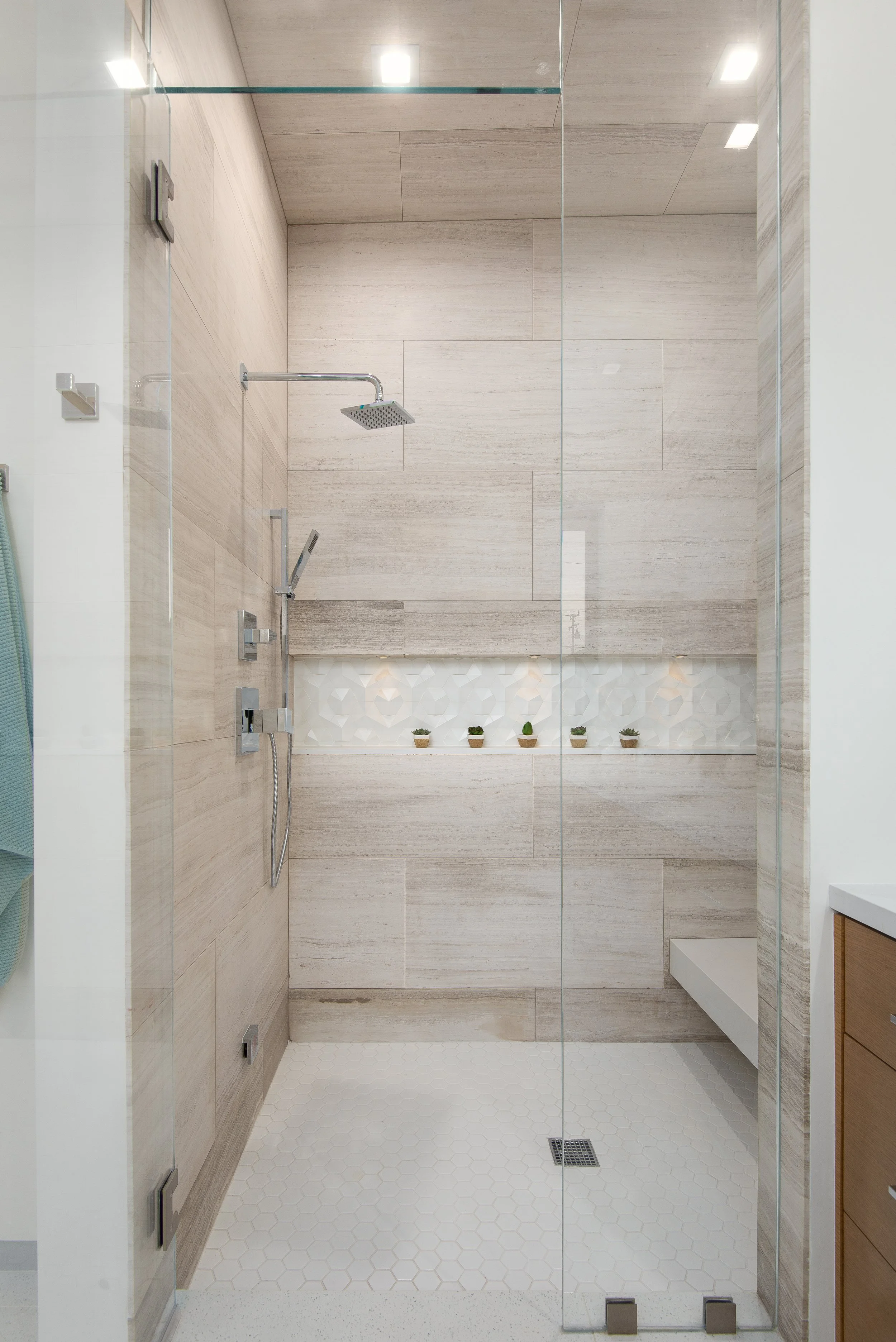 Contourz Fanfare Hex Sea Salt