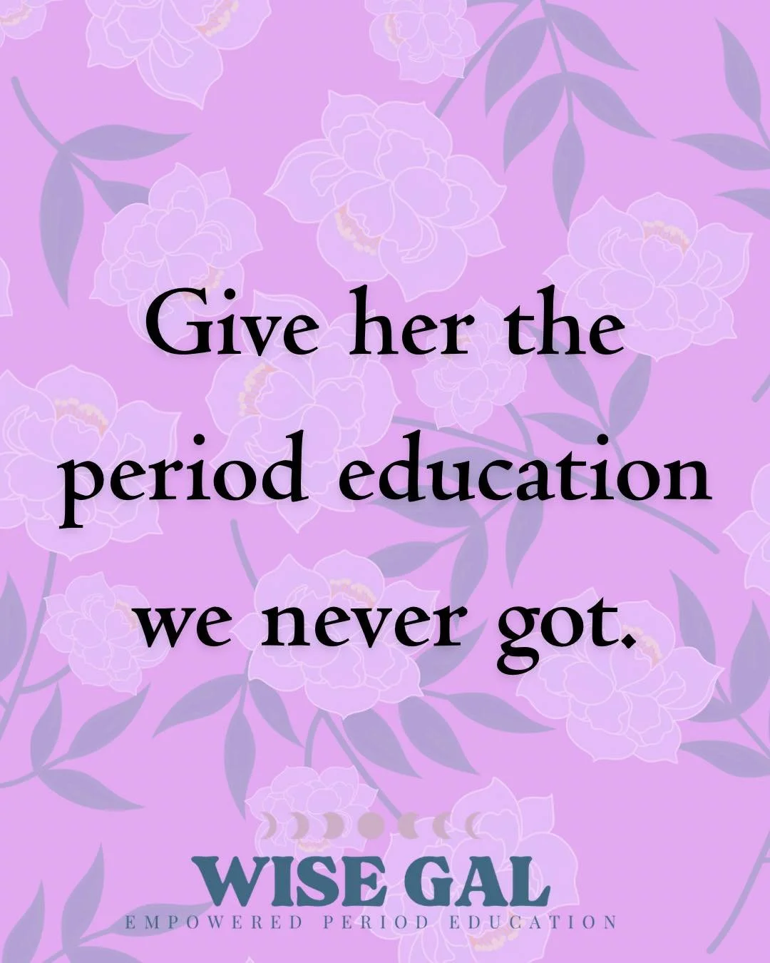 We learned to whisper about periods. 
Or even to not talk about them at all.
Our girls deserve better.

A mom, M., reflected on how she grew up with only one narrow, shameful narrative about her body.
After attending the workshop, she said,
&ldquo;Th