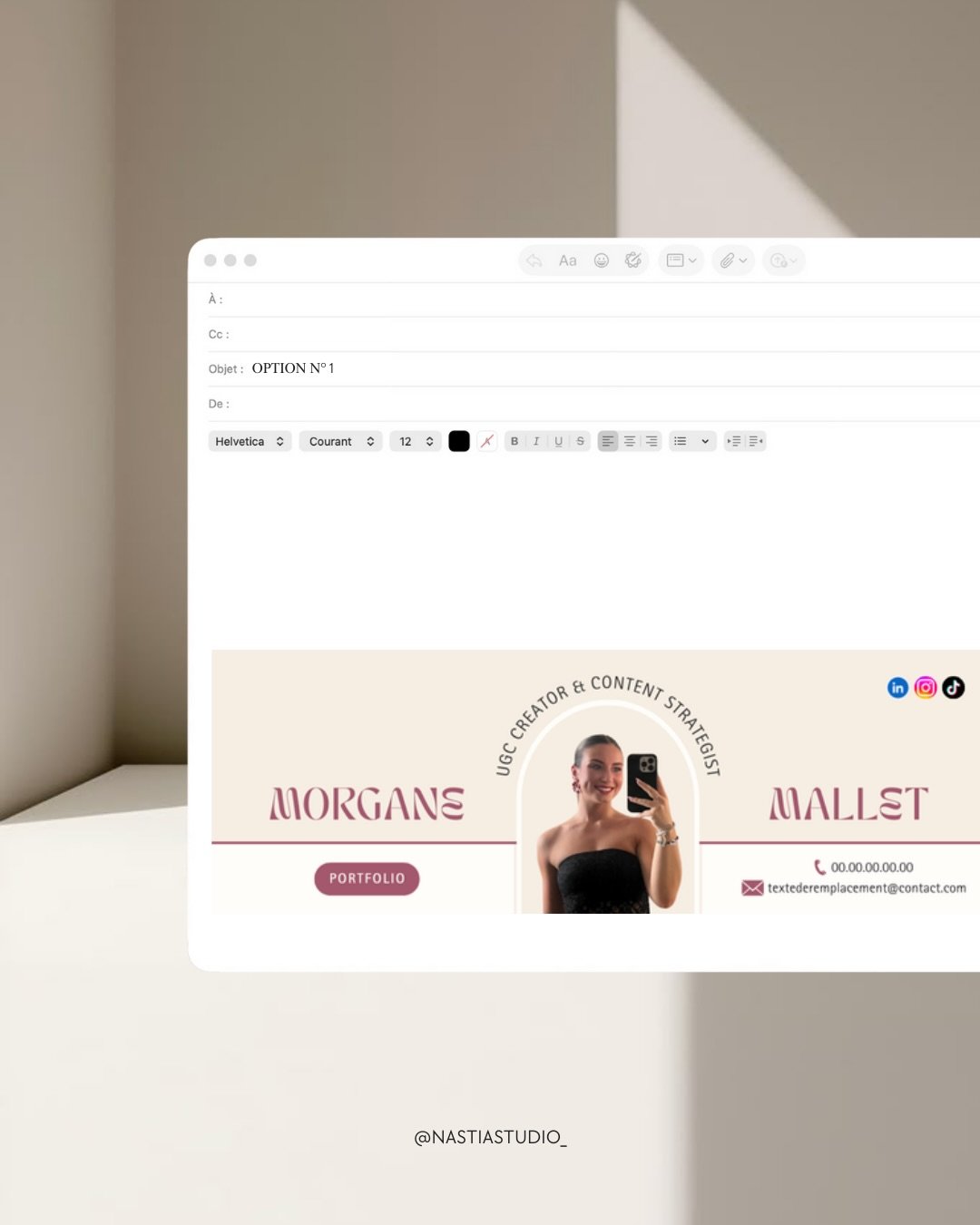 Une signature d&rsquo;email efficace ne se fait pas en une version.

Chaque essai permet d&rsquo;affiner la hi&eacute;rarchie, la lisibilit&eacute; et l&rsquo;alignement avec l&rsquo;image de marque.

Ce sont souvent les d&eacute;tails invisibles qui