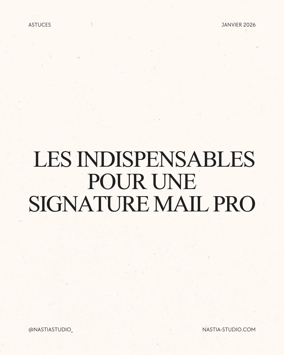 Parce que chaque email envoy&eacute; est une opportunit&eacute; de renforcer ton image pro.

Voici les 5 indispensables &agrave; retenir :
1️⃣ Clart&eacute;
2️⃣ Coh&eacute;rence visuelle
3️⃣ Lisibilit&eacute; sur tous les &eacute;crans
4️⃣ A&eacute;r