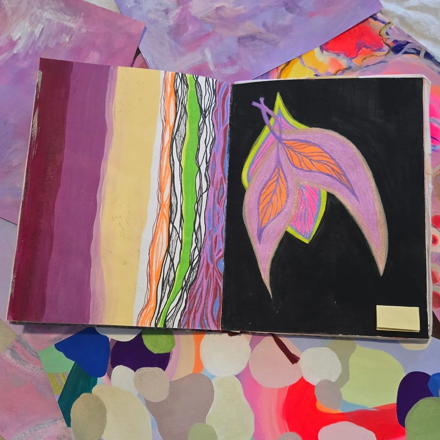 sketchbook snapshot ✏️

the process of working across multiple sketchbooks and loose papers during each studio session or ideation makes room for explorations of repetition &amp; rhythm- in varying degrees of polish &amp; play.

this *snapshot* trace