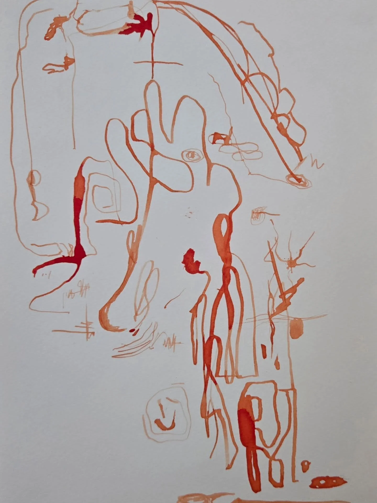 just some studio experimentation with different water-soluable media &amp; surfaces
🖤
(though a lil fountain pen ink &amp; acrylic paint did sneak in, too!)
🖤
#brzadoll #materialplay #practicewithoutpromise