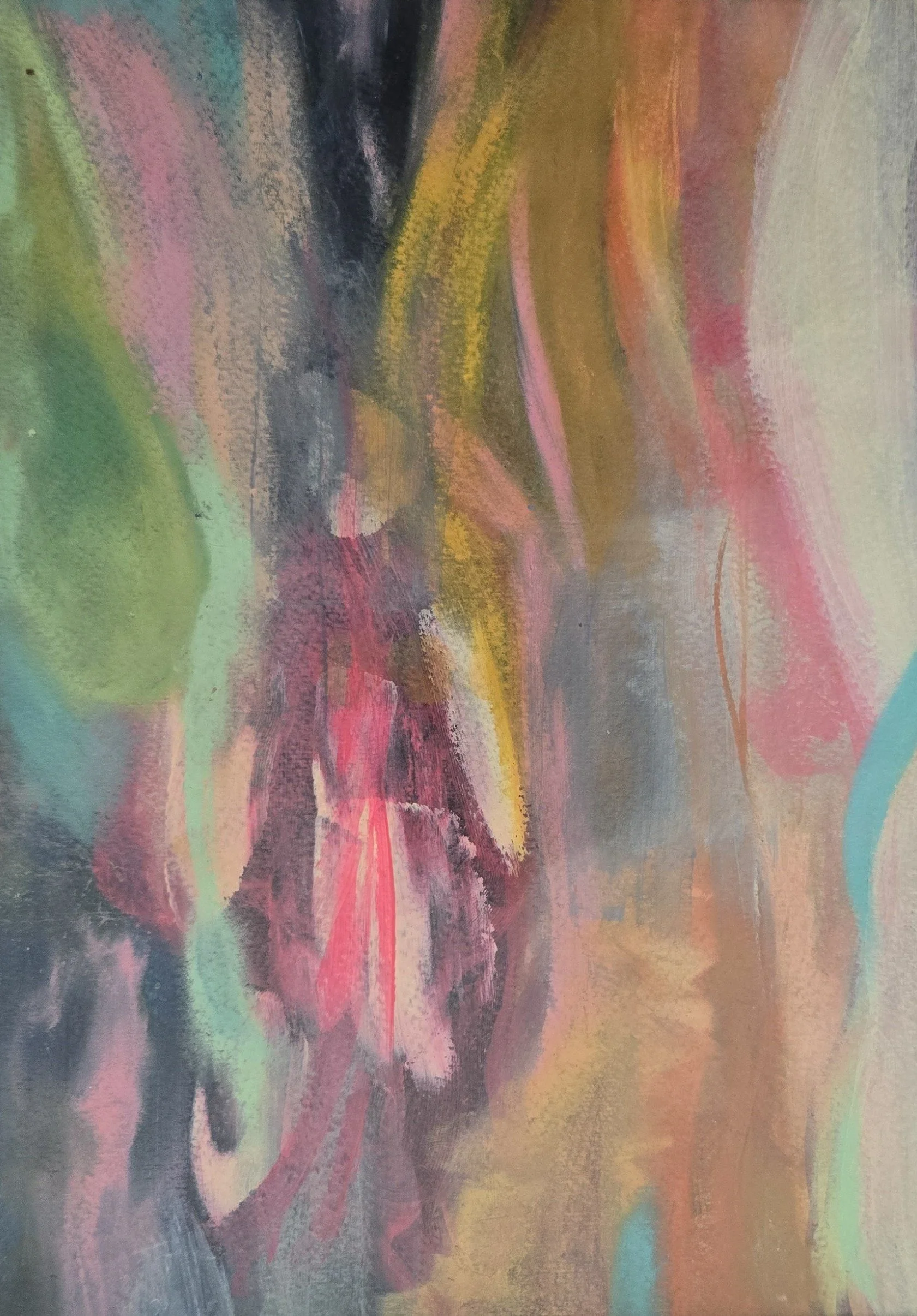 luminant wayfinder (2024) acrylic paint on paper, original artwork by BRZA DOLL